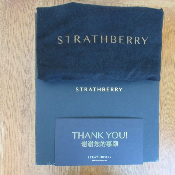 Strathberry Lana Midi Bucket Bag Bottle Green Never Used - Picture 10 of 10